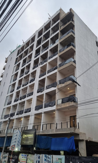 Fassade von Park Lofts Recoleta im Bau